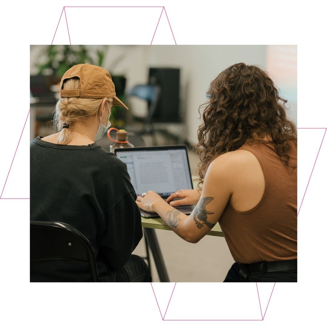 People sitting at a workshop