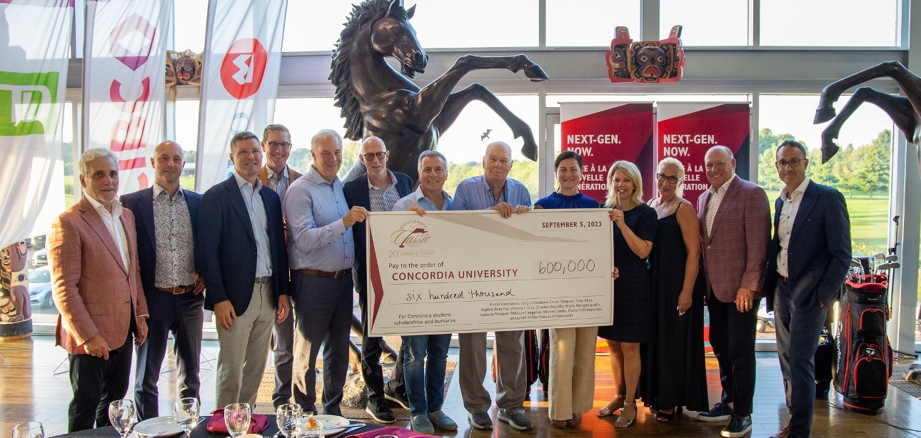 The 20th annual Concordia Golf Classic, held at Griffon des Sources in Mirabel, Quebec, on September 5, 2023, raised a record $600,000.