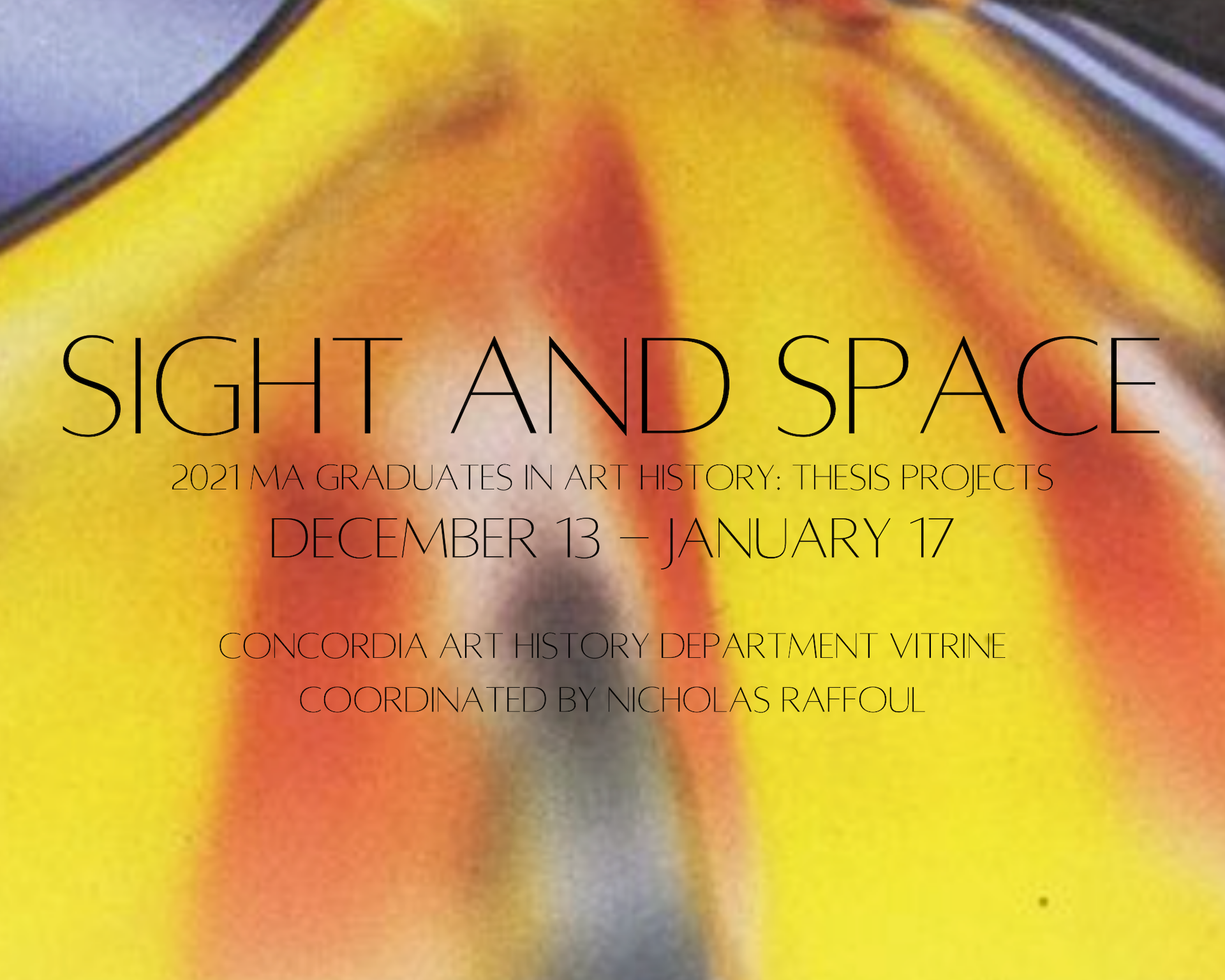 Sight and Space Vitrine poster