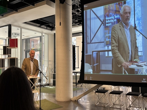 Concordia expert-in-residence Ghislain Picard Ghislain Picard at a podium