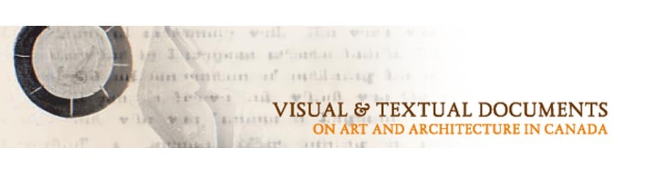 Visual and textural documents on art and architecture in Canada