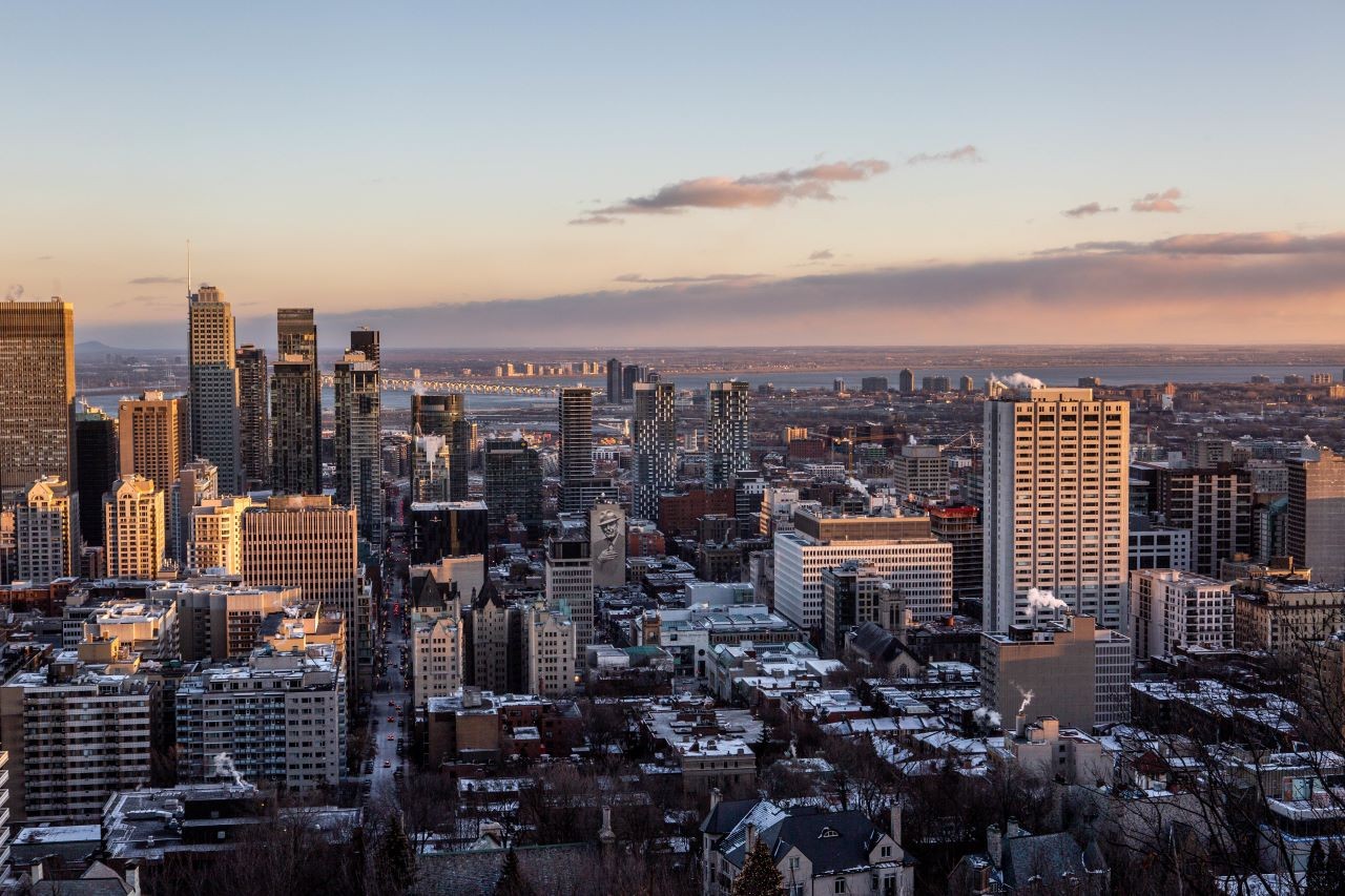 View of downtown Montreal