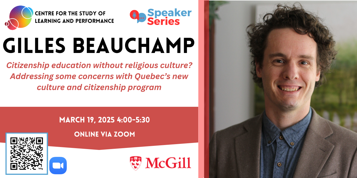 CSLP Speaker Series: Gilles Beauchamp