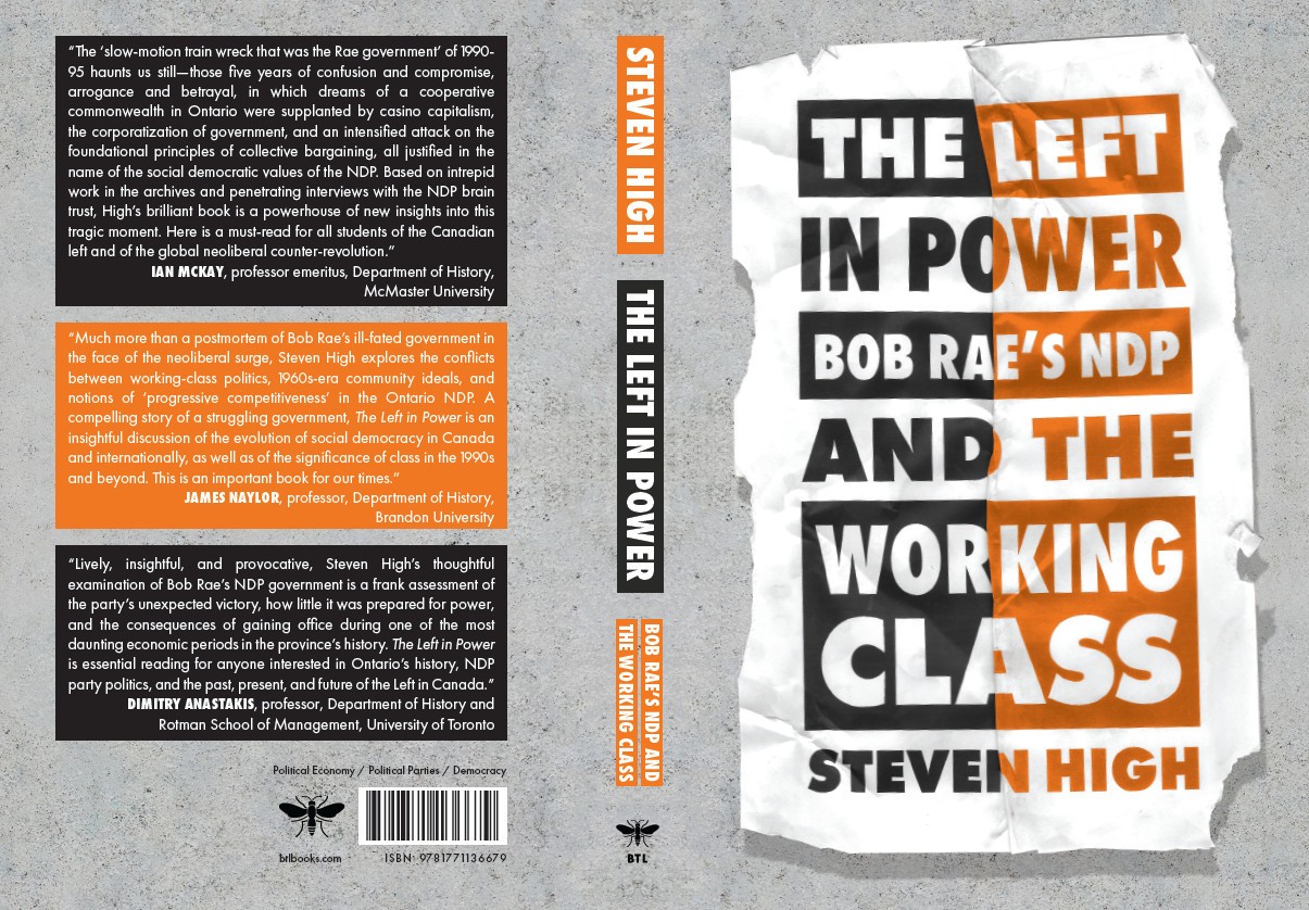 Front and back of book sleeve, which has a black and orange colour theme.