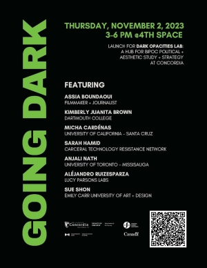 Poster image for the Going Dark workshop