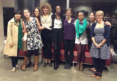 Dr Alice Jim (second from the right) with her students; left to right: Rajee Jejishergill, Sarah Catherine de Montigny Racher, Carolina Garcia Amatos, Marlee Parsons, Adrienne Johnson, Cecile Charvet, Genevieve Wallen, and Brittany Joy Watson.