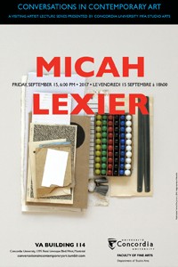 CICA Presents Micah Lexier - September 15th, 6pm VA-114