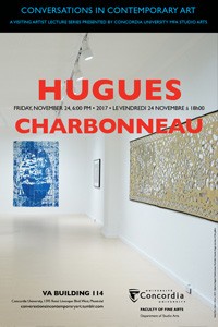 CICA Presents Hugues Charbonneau - Friday, November 24 at 6pm, VA-114