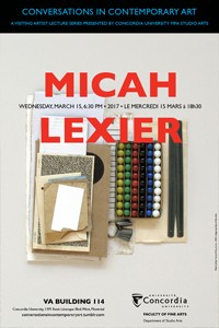 March 15: CICA Presents Micah Lexier