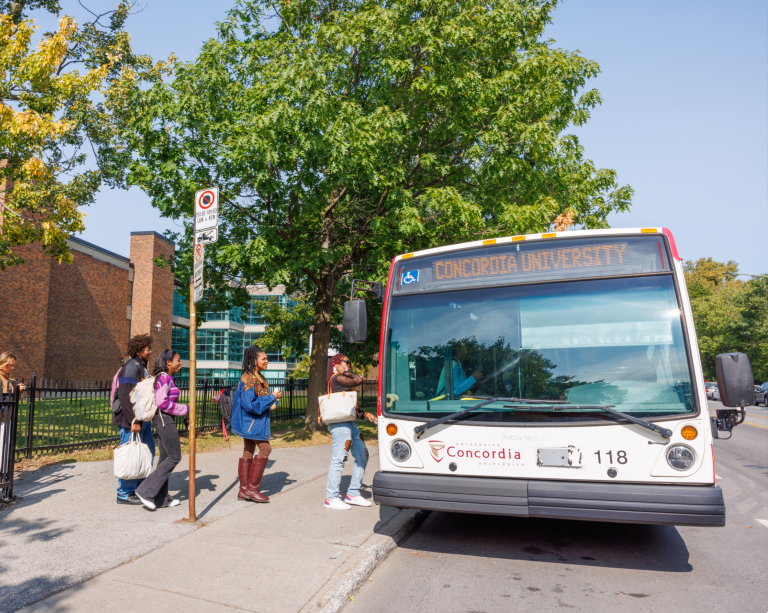 Reduced fall term shuttle bus service