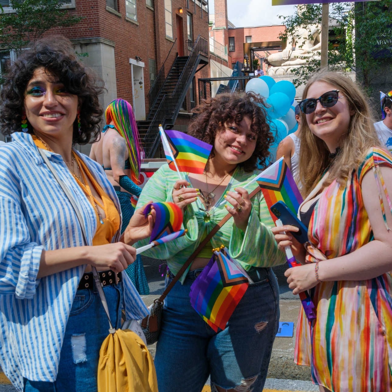 Students at Montreal Pride